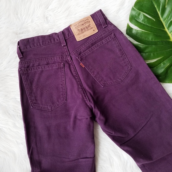 purple levis jeans